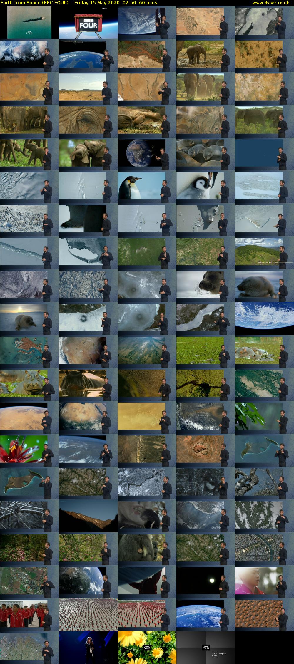 Earth from Space (BBC FOUR) Friday 15 May 2020 02:50 - 03:50