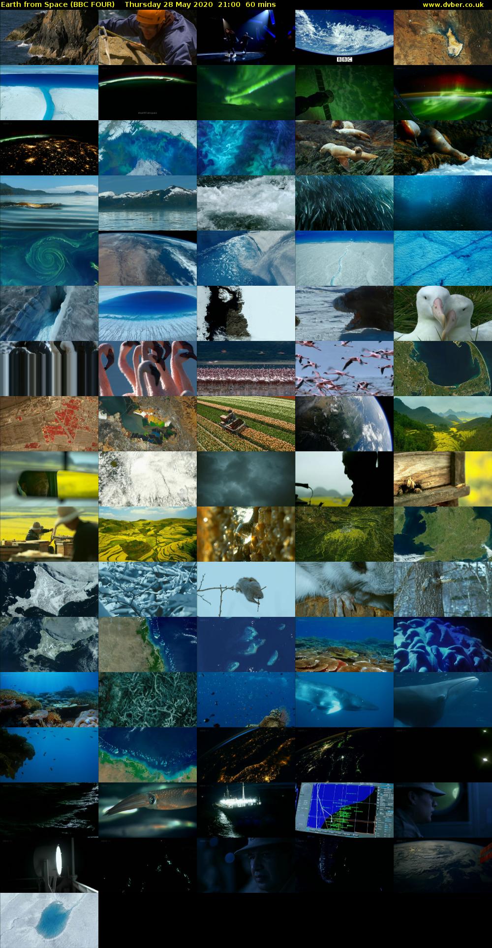Earth from Space (BBC FOUR) Thursday 28 May 2020 21:00 - 22:00