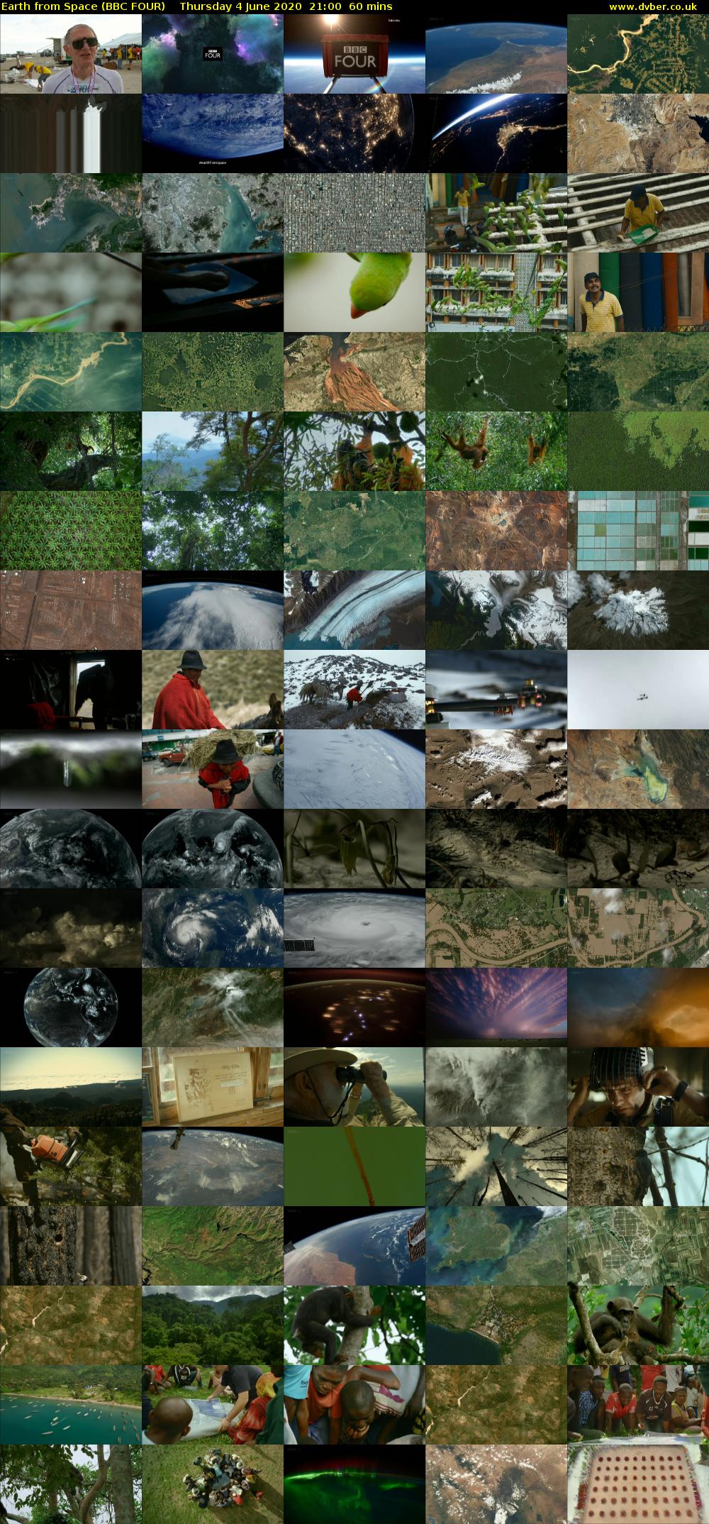 Earth from Space (BBC FOUR) Thursday 4 June 2020 21:00 - 22:00