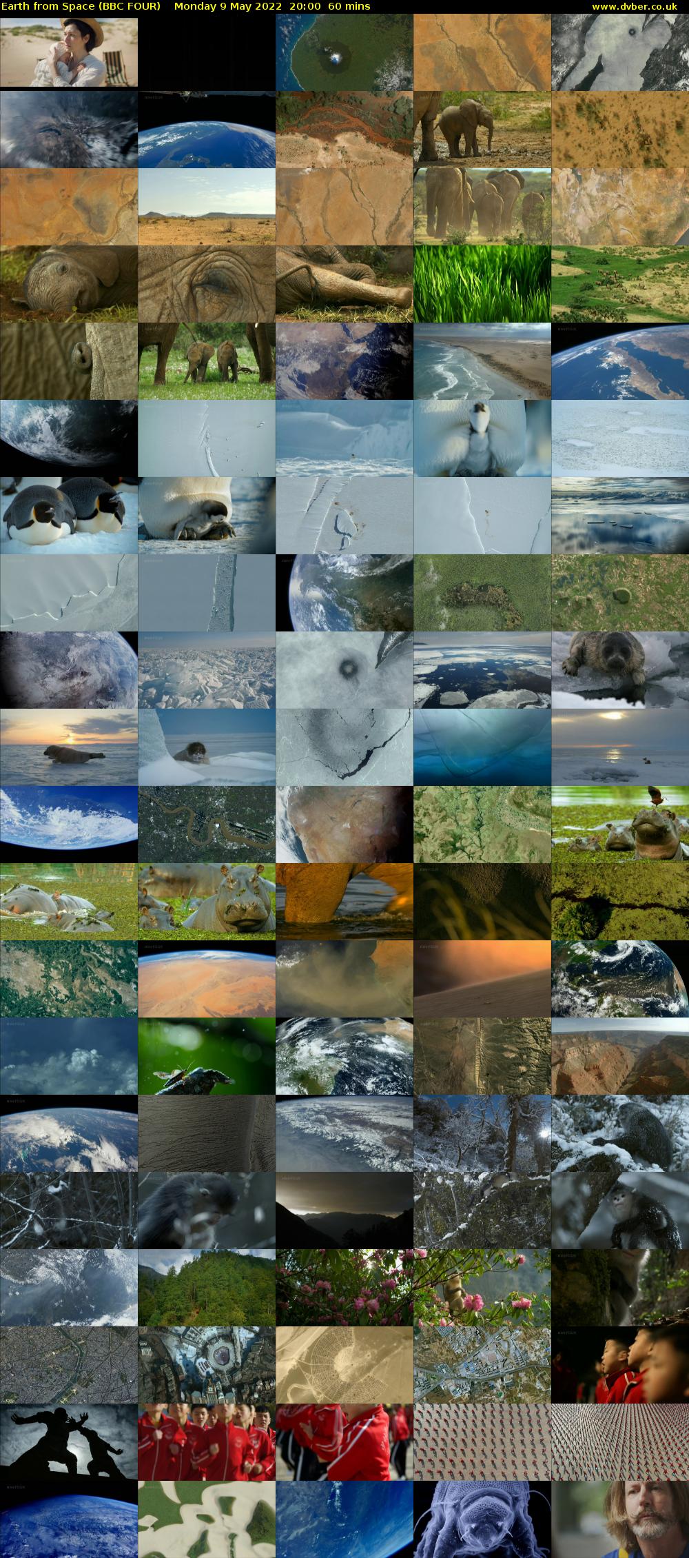 Earth from Space (BBC FOUR) Monday 9 May 2022 20:00 - 21:00
