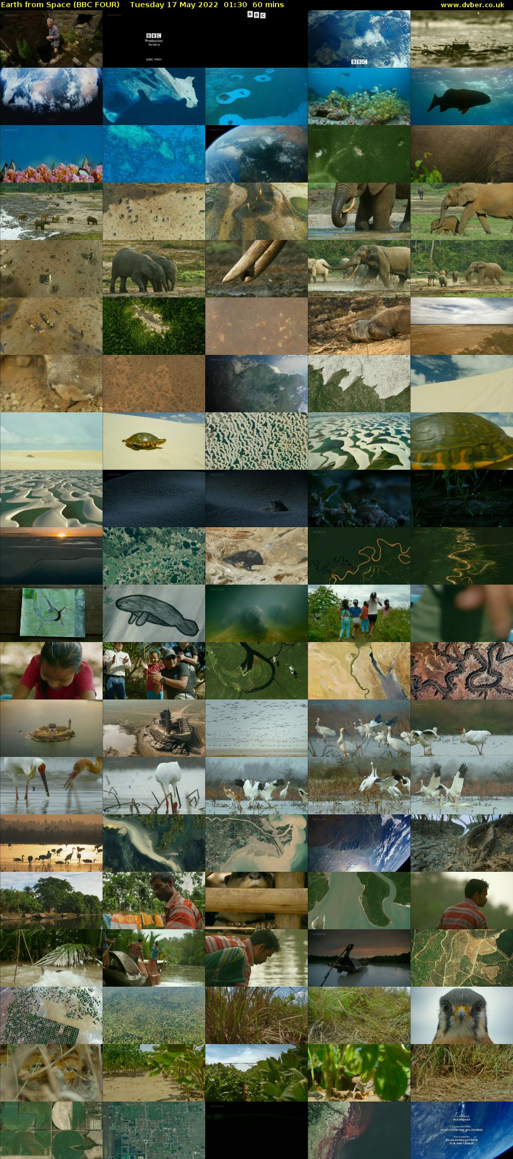 Earth from Space (BBC FOUR) Tuesday 17 May 2022 01:30 - 02:30