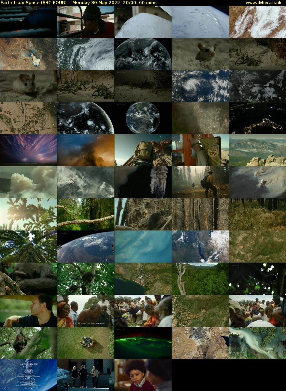Earth from Space (BBC FOUR) Monday 30 May 2022 20:00 - 21:00