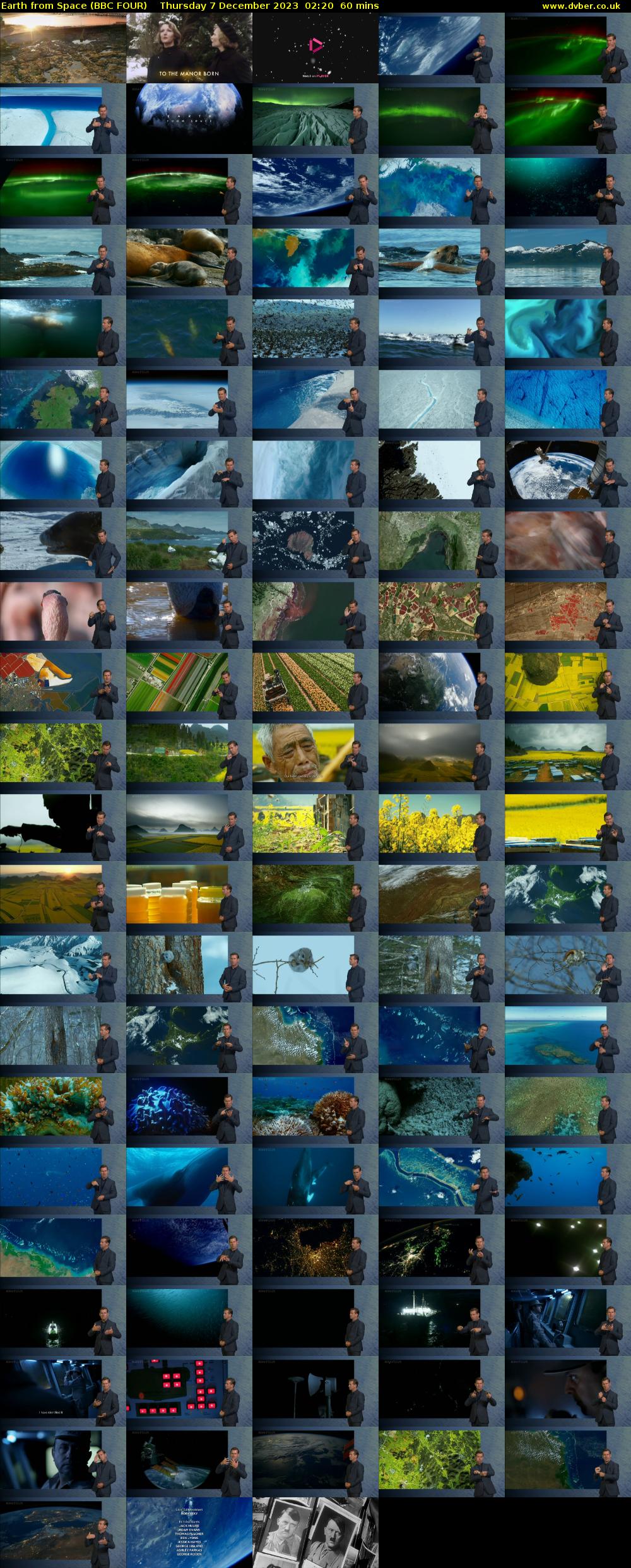 Earth from Space (BBC FOUR) Thursday 7 December 2023 02:20 - 03:20