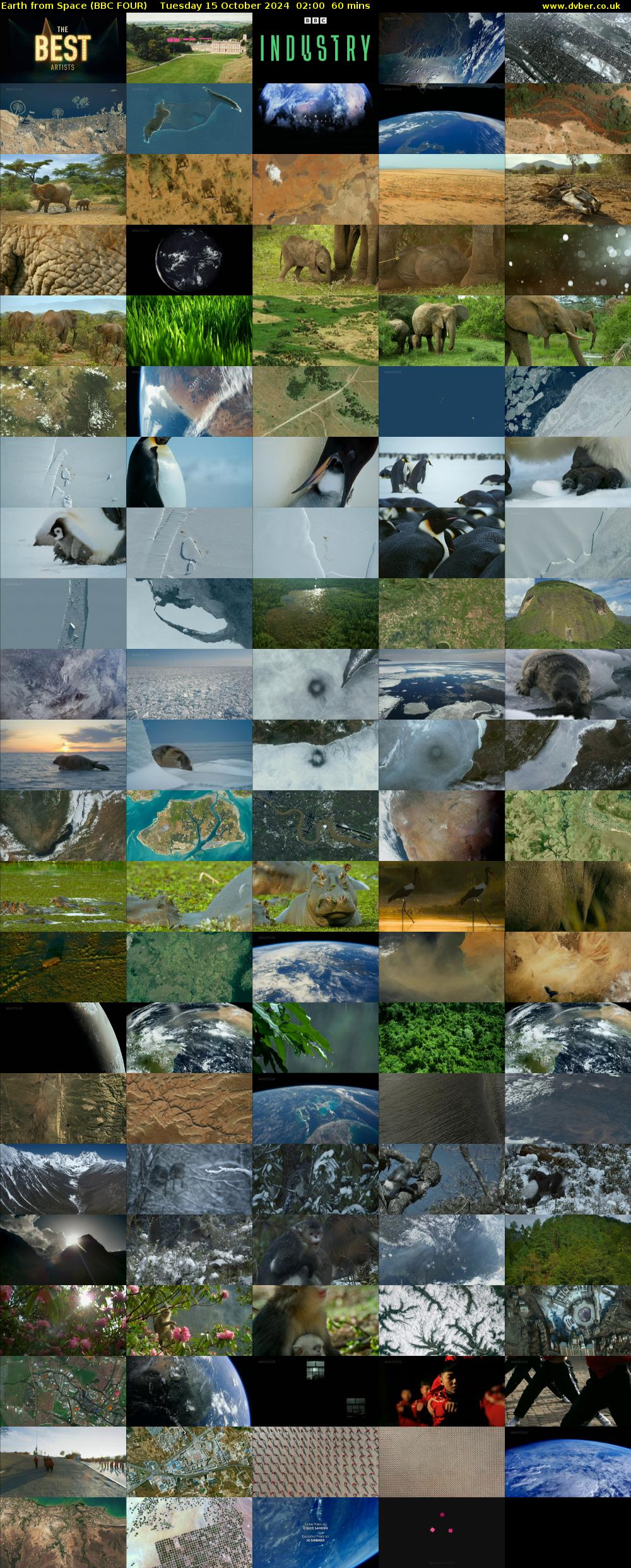 Earth from Space (BBC FOUR) Tuesday 15 October 2024 02:00 - 03:00