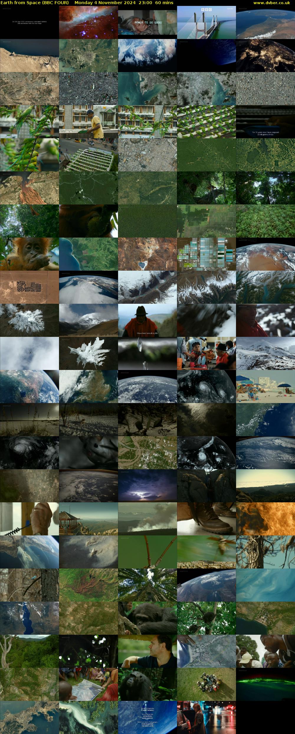 Earth from Space (BBC FOUR) Monday 4 November 2024 23:00 - 00:00