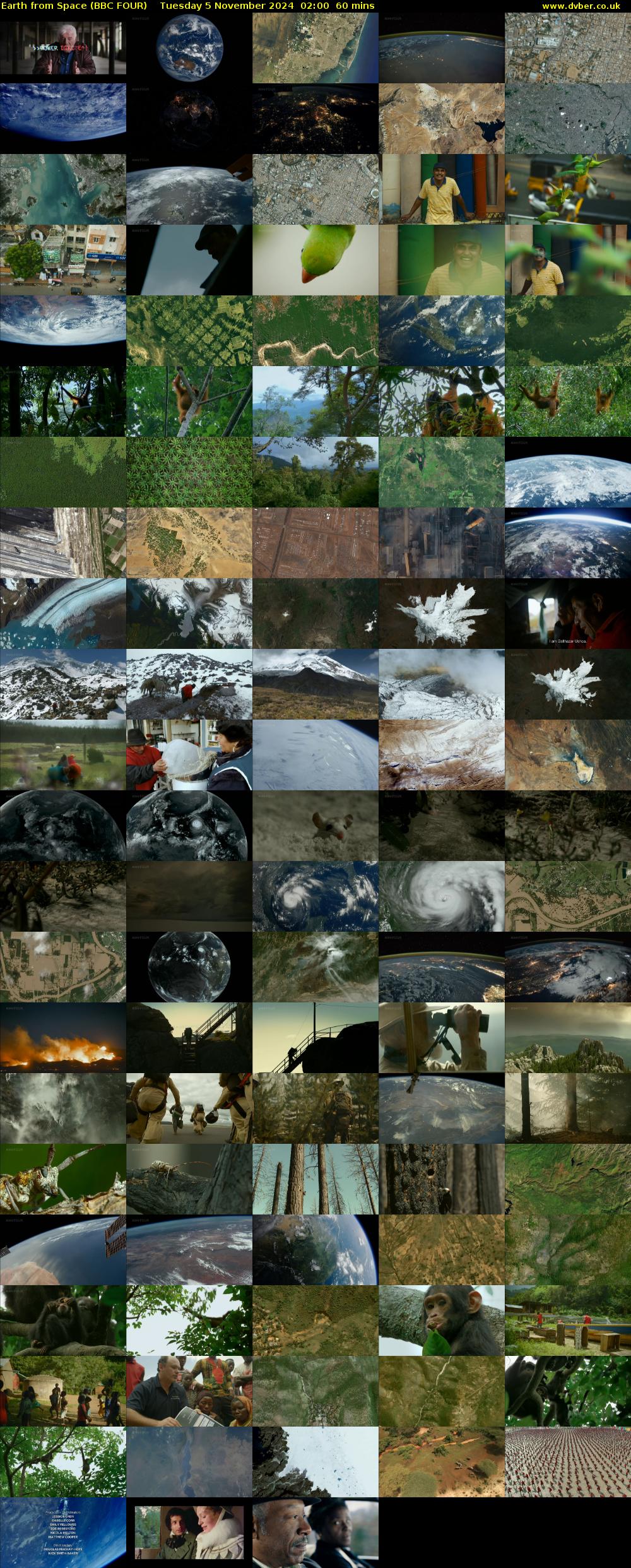 Earth from Space (BBC FOUR) Tuesday 5 November 2024 02:00 - 03:00