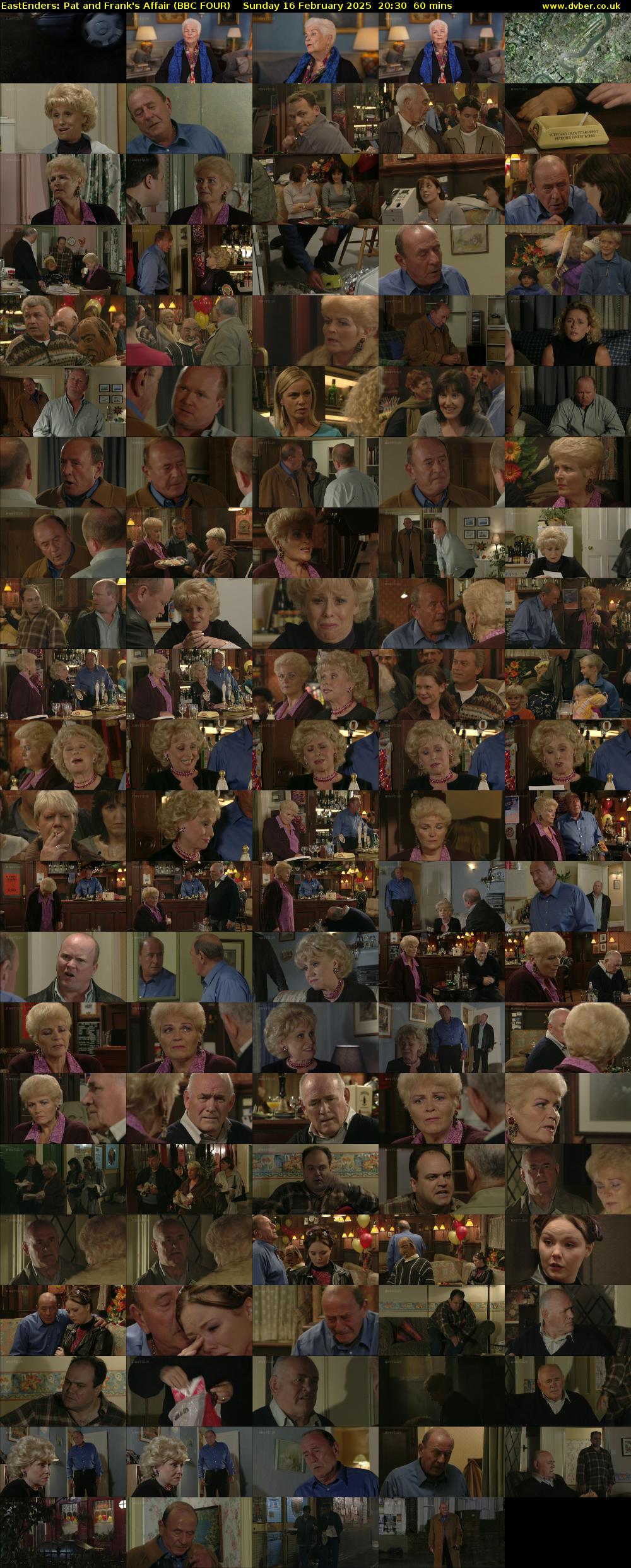 EastEnders: Pat and Frank's Affair (BBC FOUR) Sunday 16 February 2025 20:30 - 21:30
