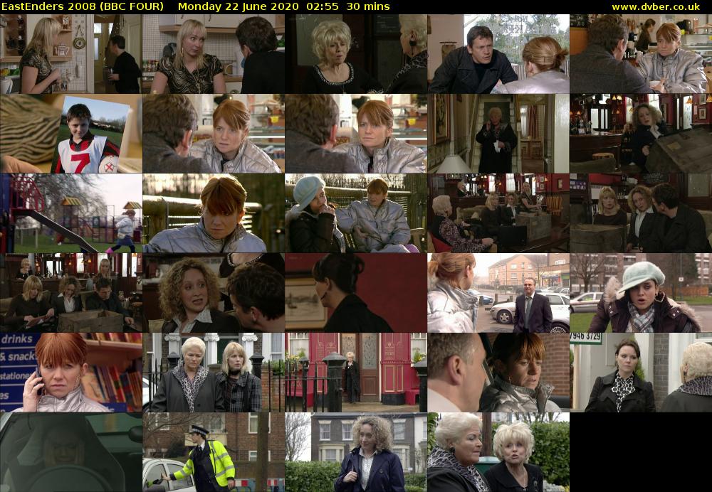 EastEnders 2008 (BBC FOUR) Monday 22 June 2020 02:55 - 03:25