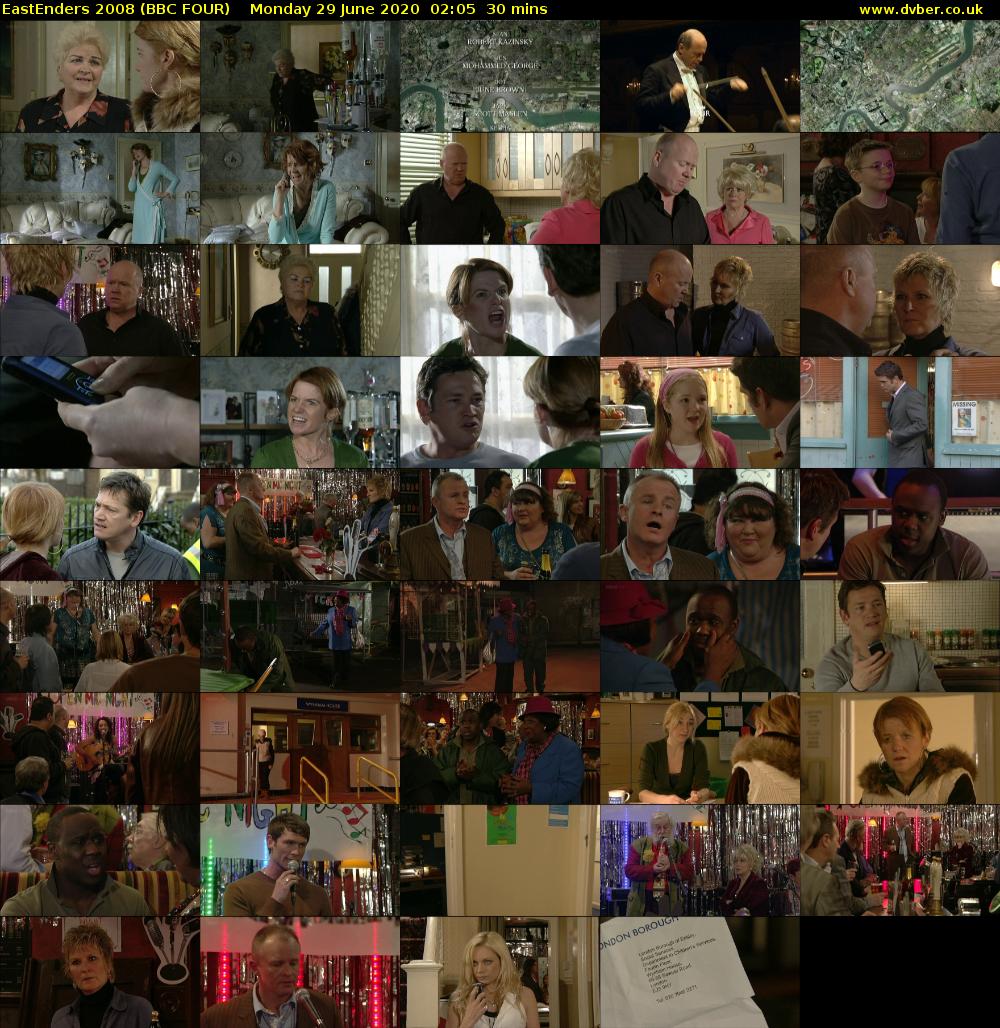 EastEnders 2008 (BBC FOUR) Monday 29 June 2020 02:05 - 02:35
