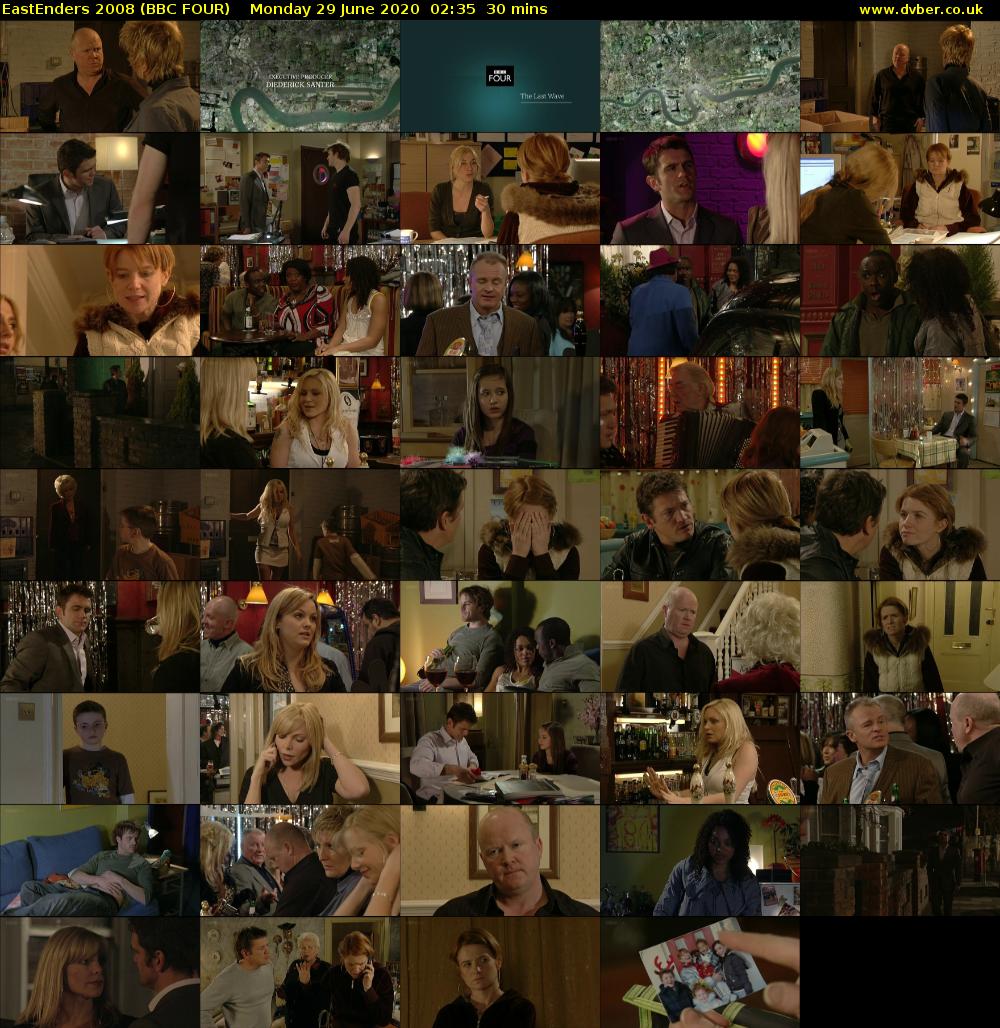EastEnders 2008 (BBC FOUR) Monday 29 June 2020 02:35 - 03:05
