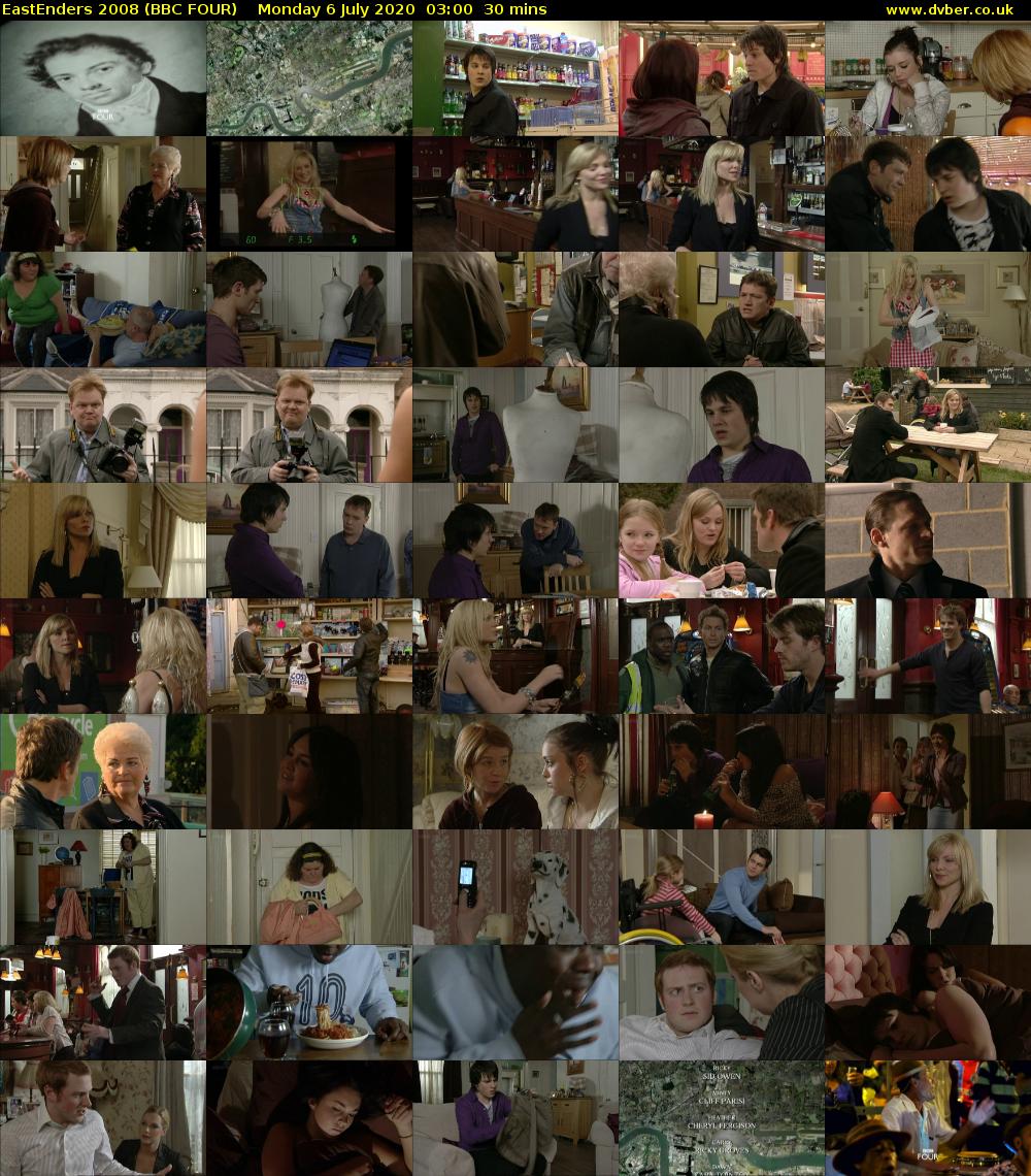 EastEnders 2008 (BBC FOUR) Monday 6 July 2020 03:00 - 03:30
