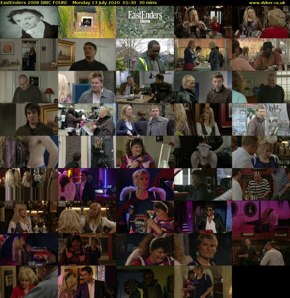 EastEnders 2008 (BBC FOUR) Monday 13 July 2020 01:30 - 02:00