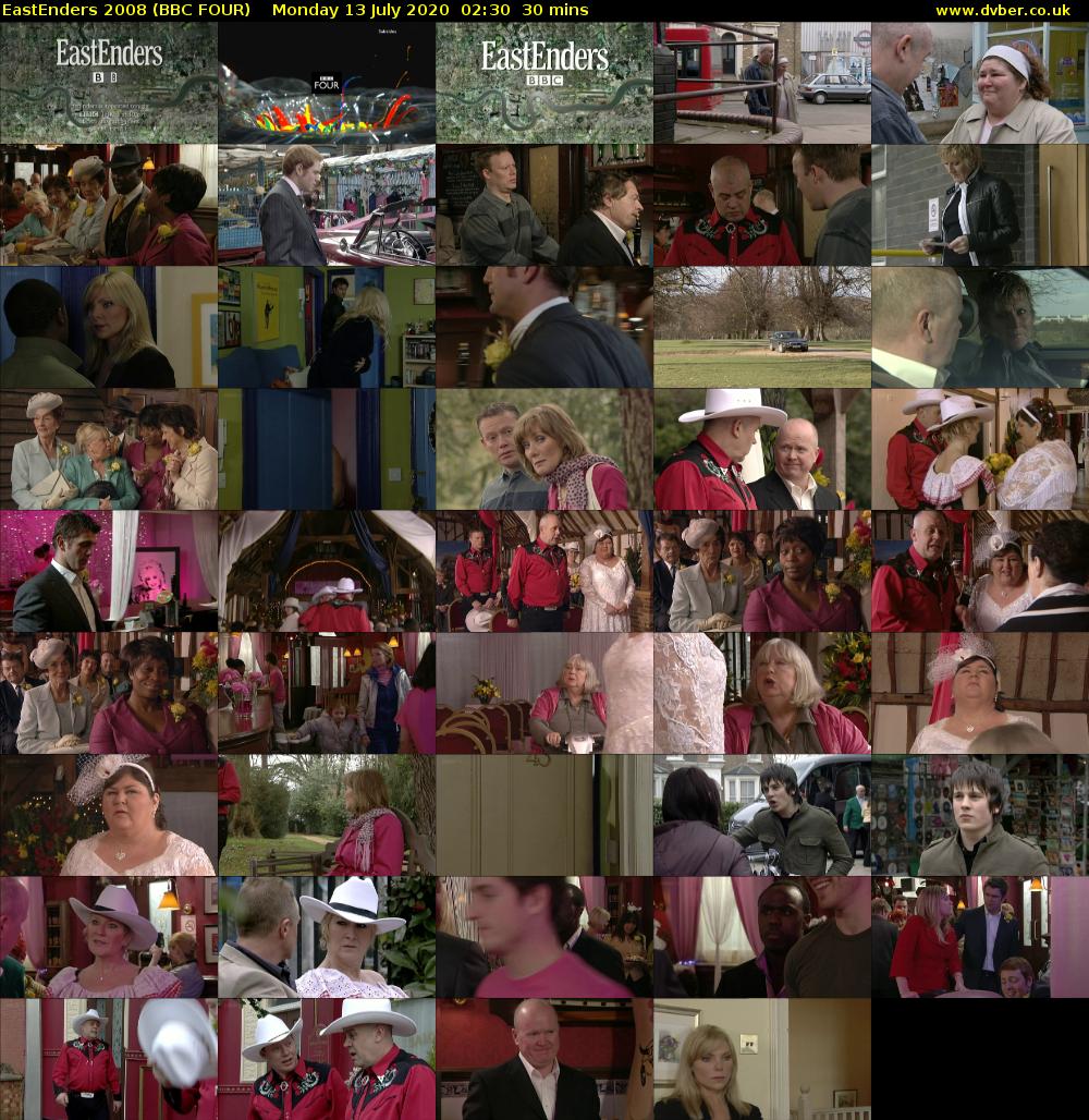 EastEnders 2008 (BBC FOUR) Monday 13 July 2020 02:30 - 03:00