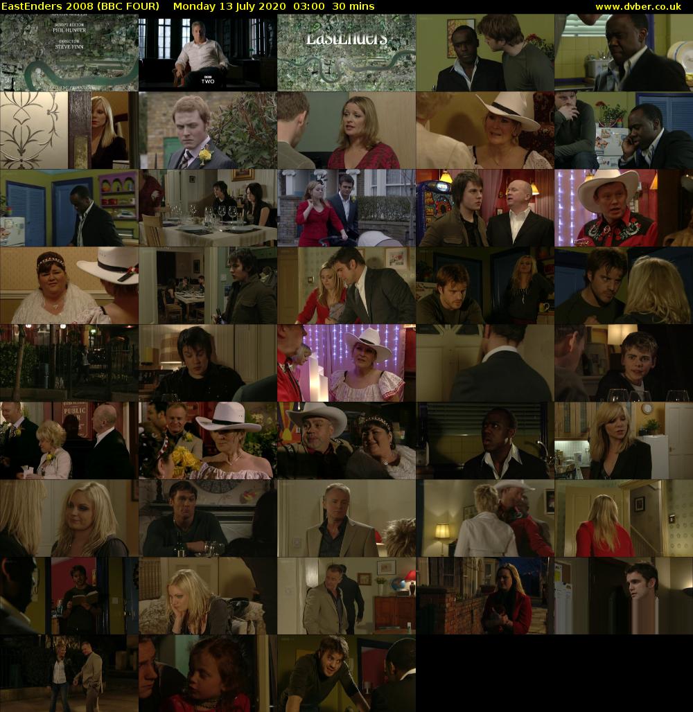 EastEnders 2008 (BBC FOUR) Monday 13 July 2020 03:00 - 03:30