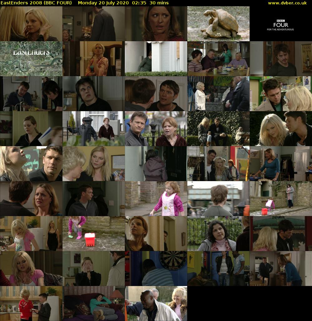 EastEnders 2008 (BBC FOUR) Monday 20 July 2020 02:35 - 03:05