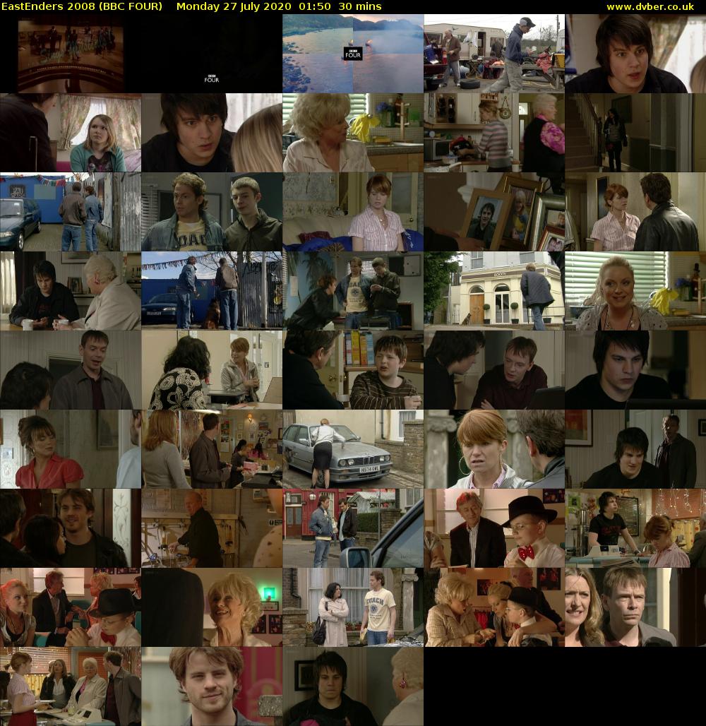 EastEnders 2008 (BBC FOUR) Monday 27 July 2020 01:50 - 02:20