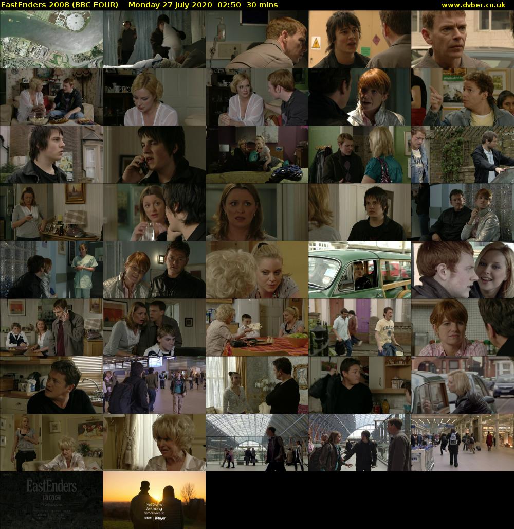 EastEnders 2008 (BBC FOUR) Monday 27 July 2020 02:50 - 03:20