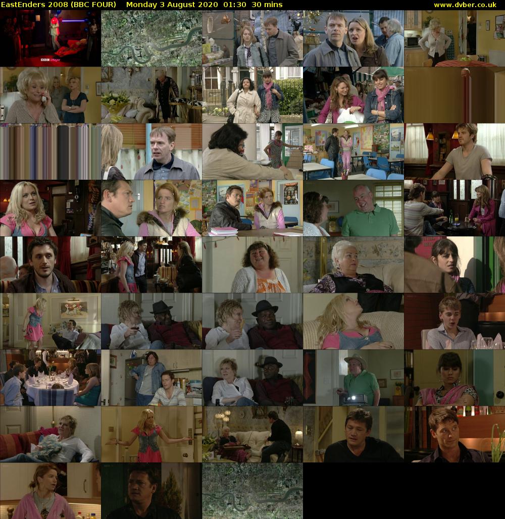 EastEnders 2008 (BBC FOUR) Monday 3 August 2020 01:30 - 02:00