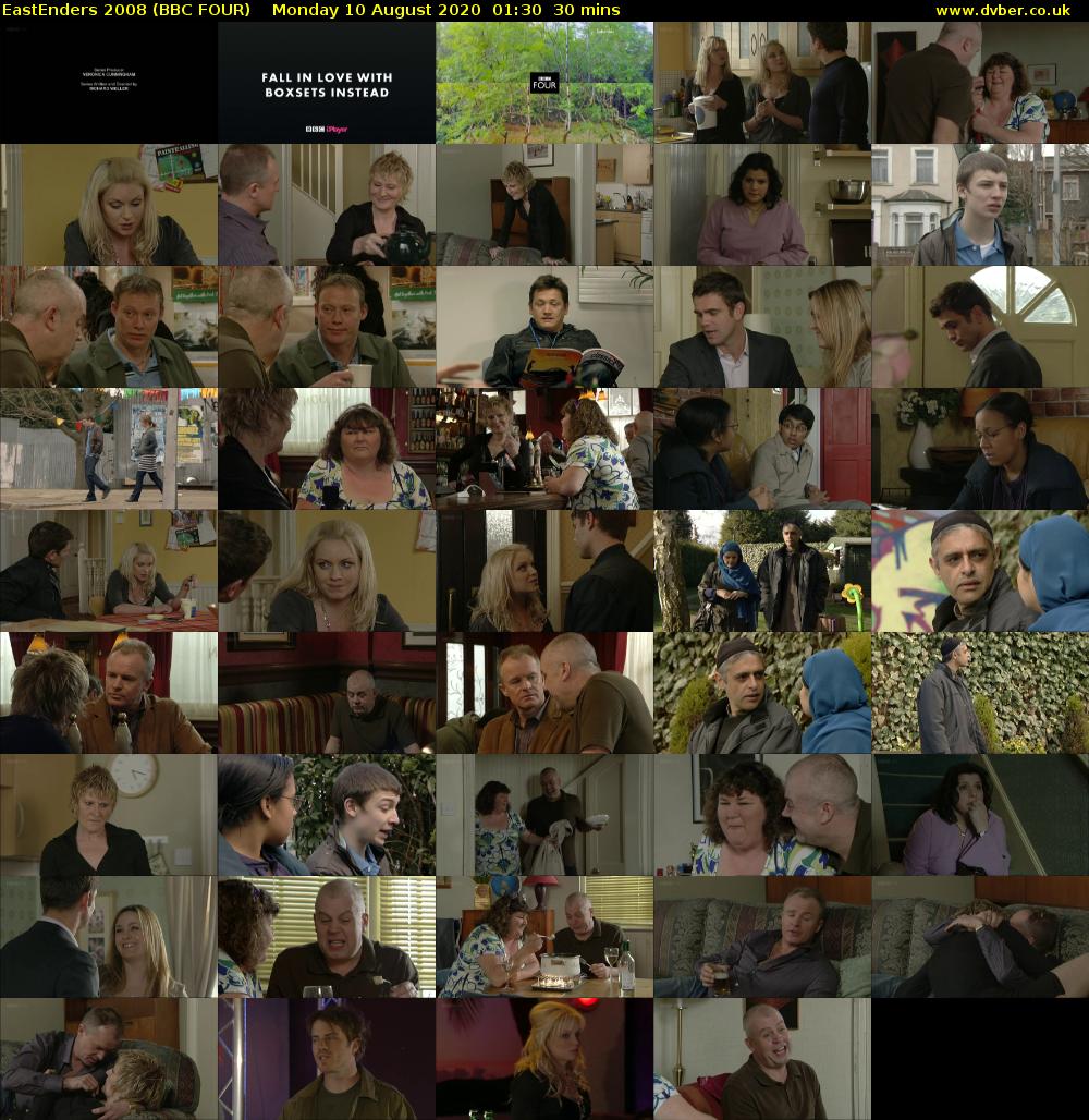 EastEnders 2008 (BBC FOUR) Monday 10 August 2020 01:30 - 02:00