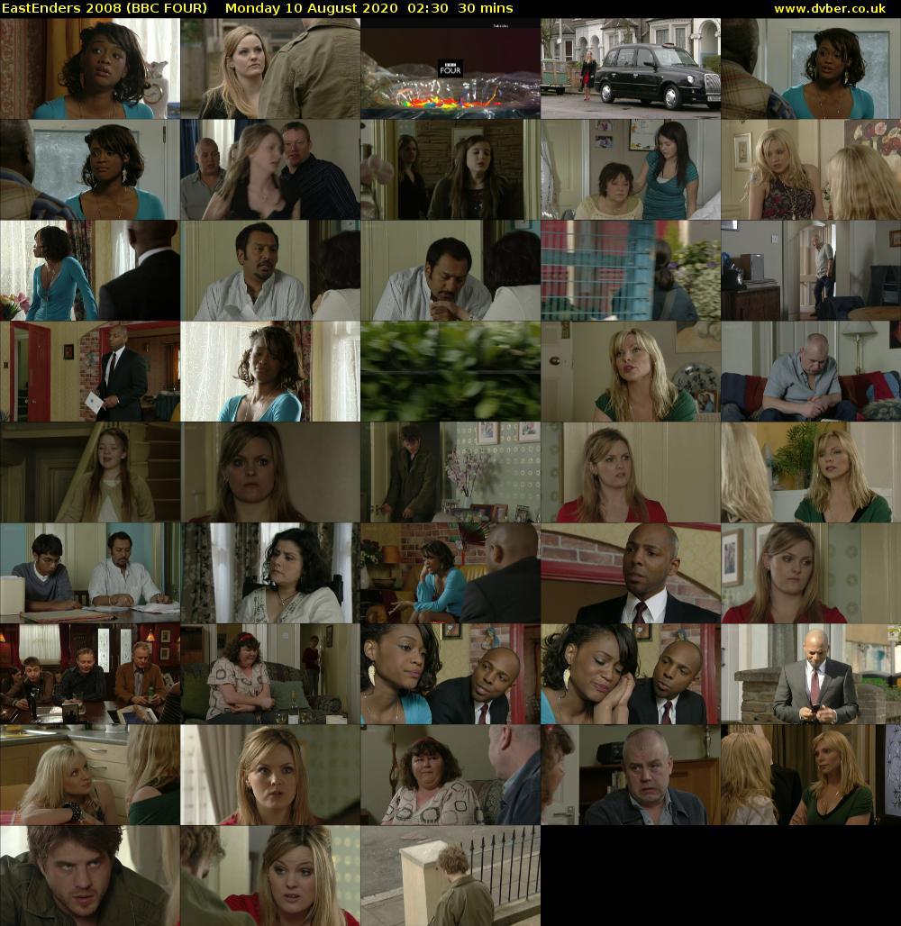 EastEnders 2008 (BBC FOUR) Monday 10 August 2020 02:30 - 03:00