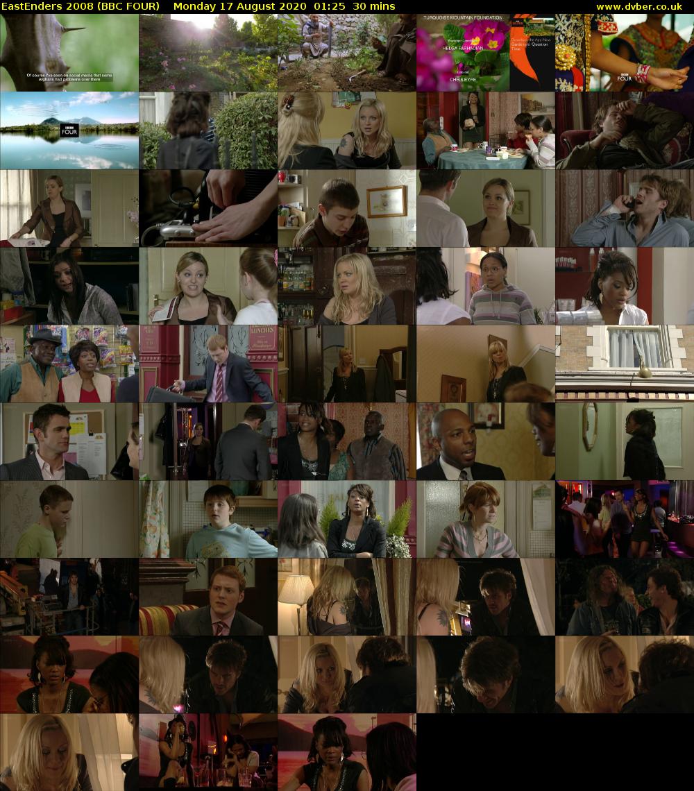 EastEnders 2008 (BBC FOUR) Monday 17 August 2020 01:25 - 01:55