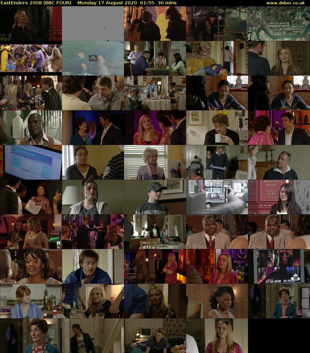 EastEnders 2008 (BBC FOUR) Monday 17 August 2020 01:55 - 02:25
