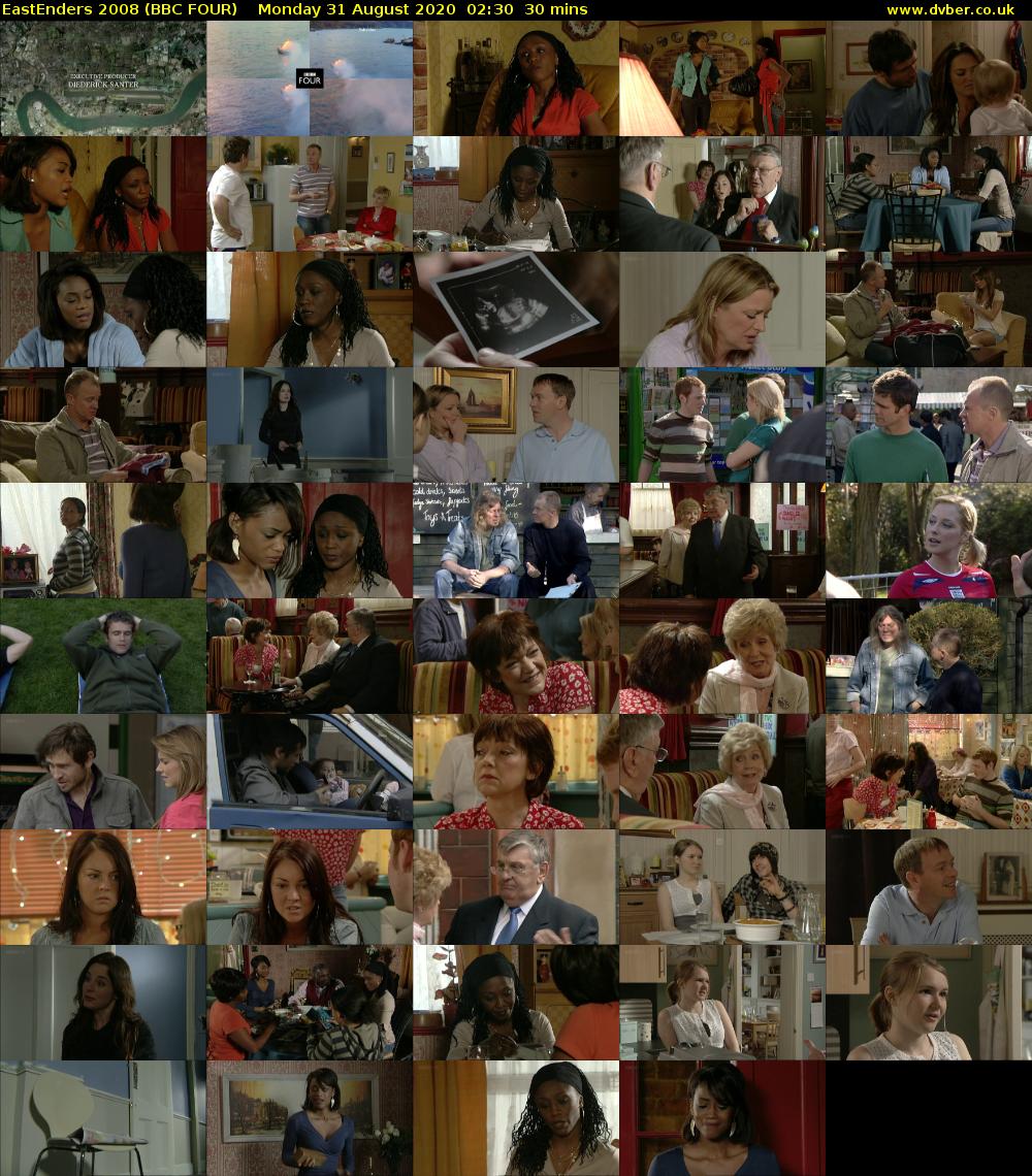 EastEnders 2008 (BBC FOUR) Monday 31 August 2020 02:30 - 03:00