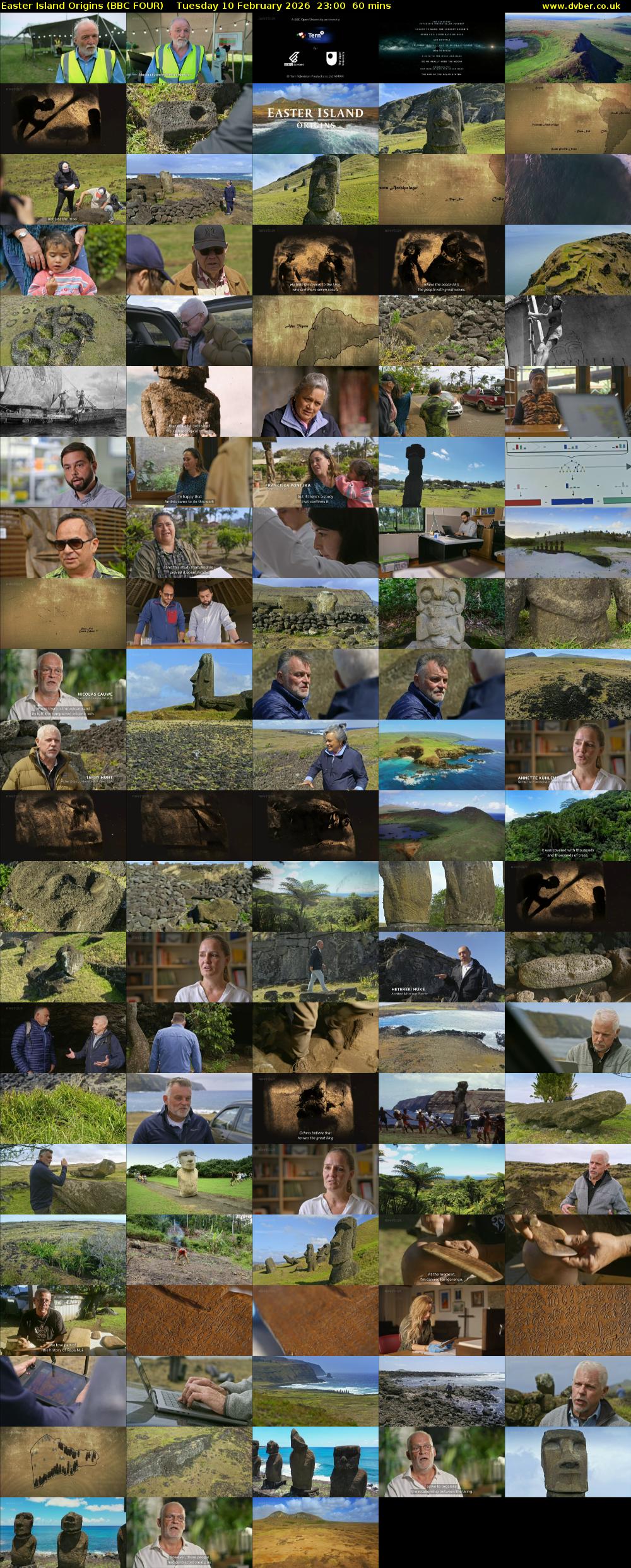 Easter Island Origins (BBC FOUR) Tuesday 10 February 2026 23:00 - 00:00