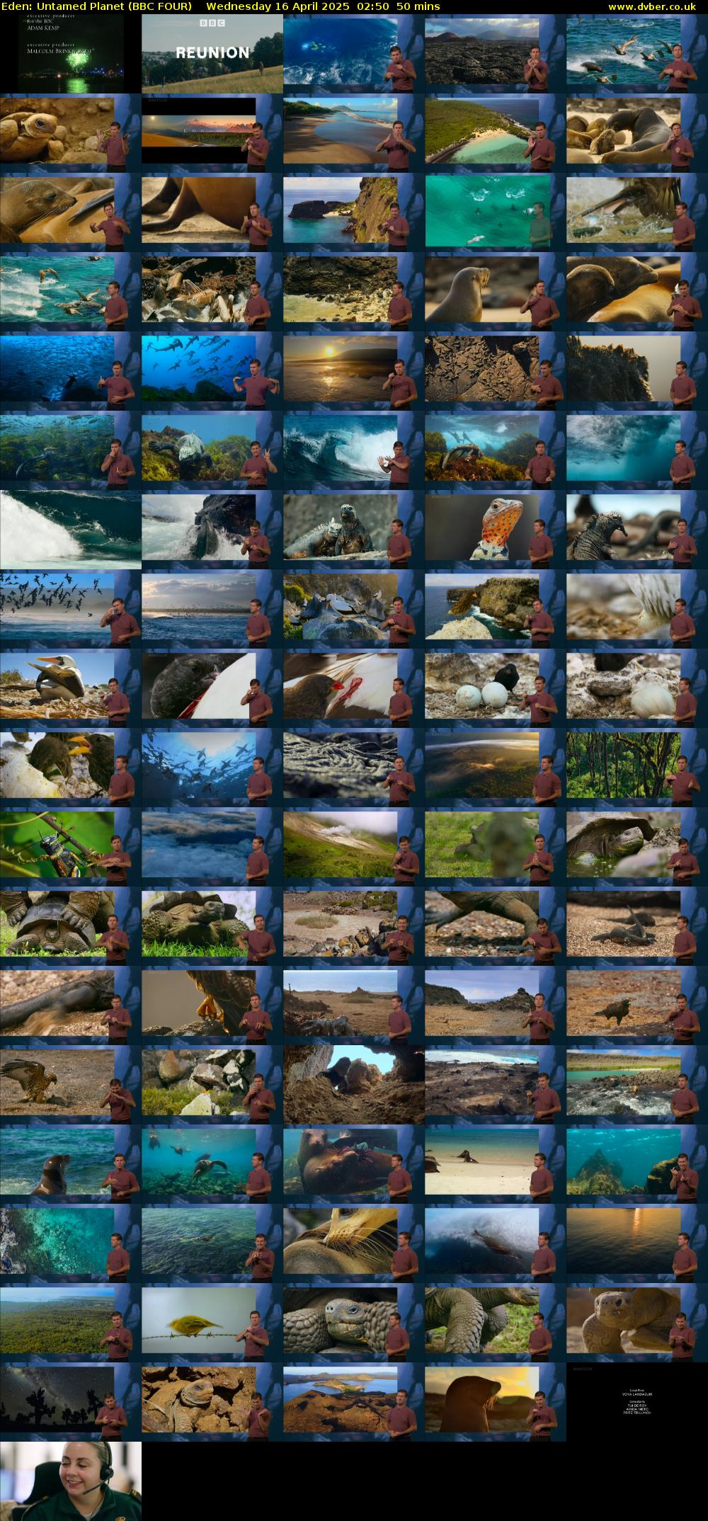 Eden: Untamed Planet (BBC FOUR) Wednesday 16 April 2025 02:50 - 03:40