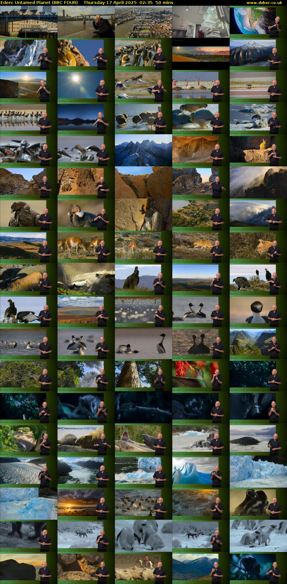 Eden: Untamed Planet (BBC FOUR) Thursday 17 April 2025 02:35 - 03:25