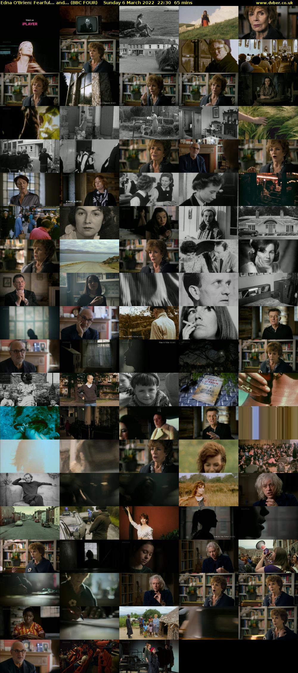 Edna O'Brien: Fearful... and... (BBC FOUR) Sunday 6 March 2022 22:30 - 23:35