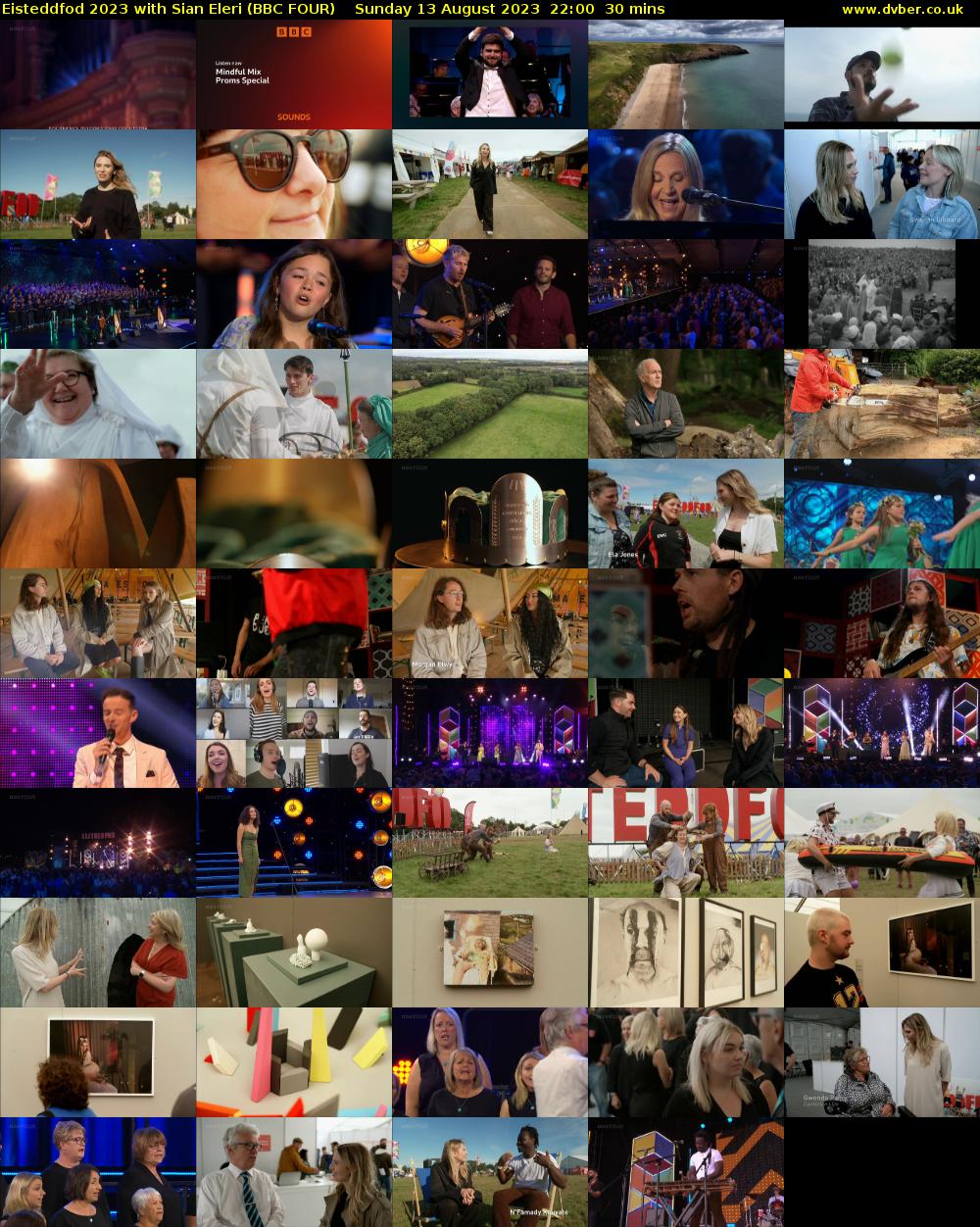 Eisteddfod 2023 with Sian Eleri (BBC FOUR) Sunday 13 August 2023 22:00 - 22:30