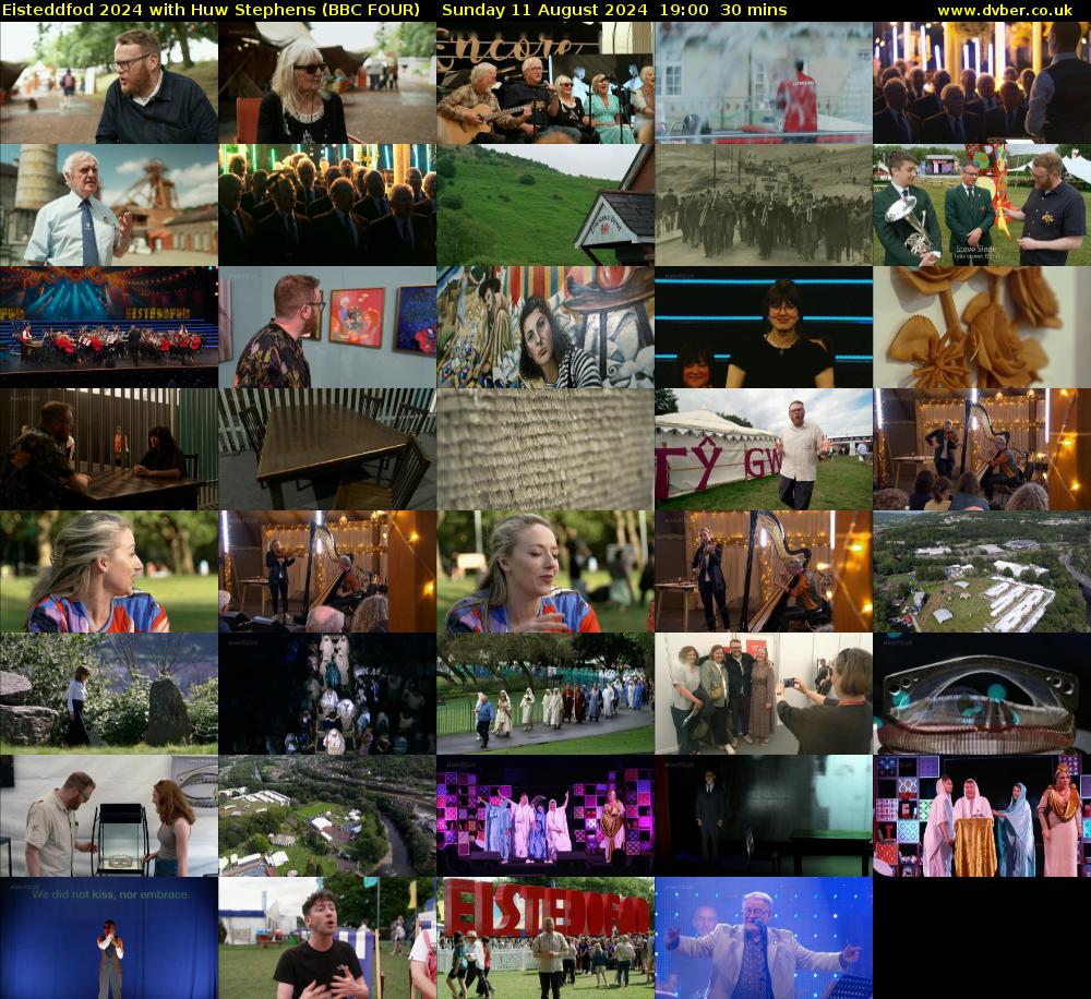 Eisteddfod 2024 with Huw Stephens (BBC FOUR) Sunday 11 August 2024 19:00 - 19:30