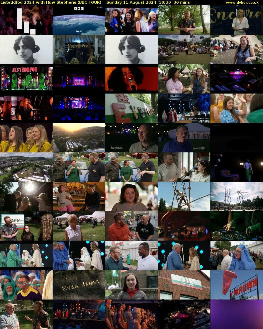 Eisteddfod 2024 with Huw Stephens (BBC FOUR) Sunday 11 August 2024 19:30 - 20:00