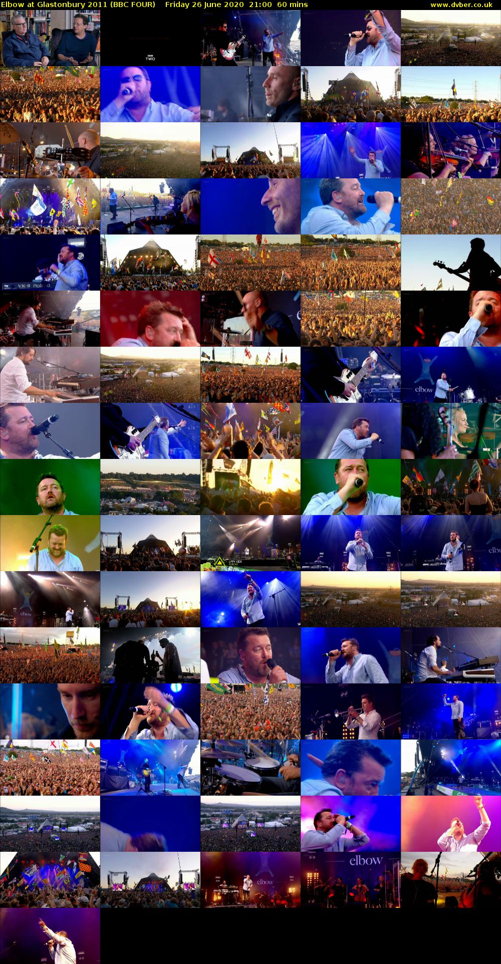 Elbow at Glastonbury 2011 (BBC FOUR) Friday 26 June 2020 21:00 - 22:00