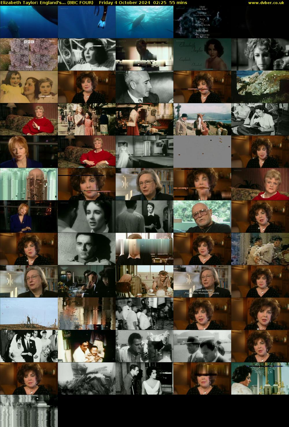 Elizabeth Taylor: England's... (BBC FOUR) Friday 4 October 2024 02:25 - 03:20