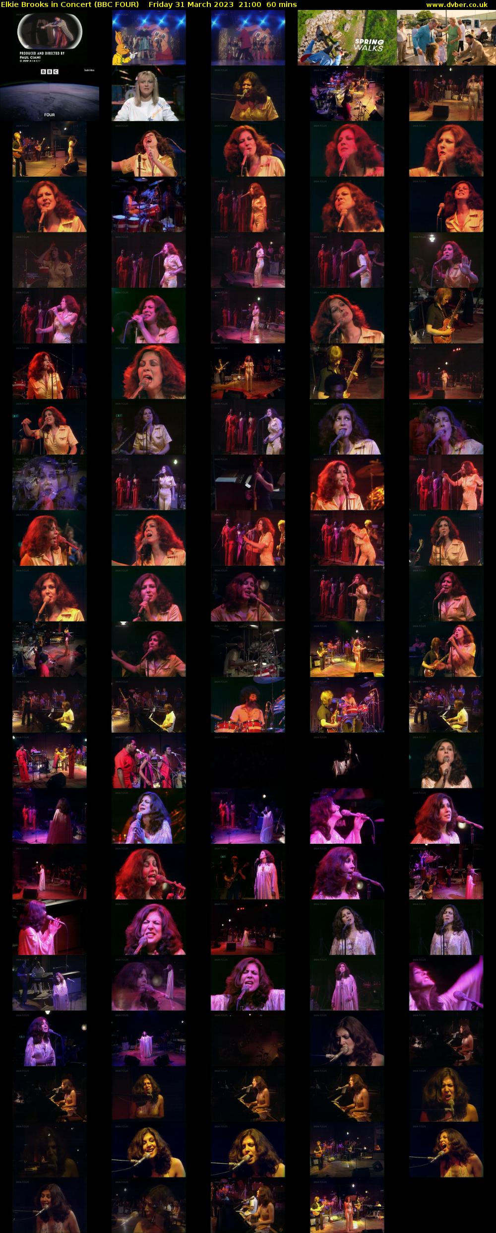 Elkie Brooks in Concert (BBC FOUR) Friday 31 March 2023 21:00 - 22:00
