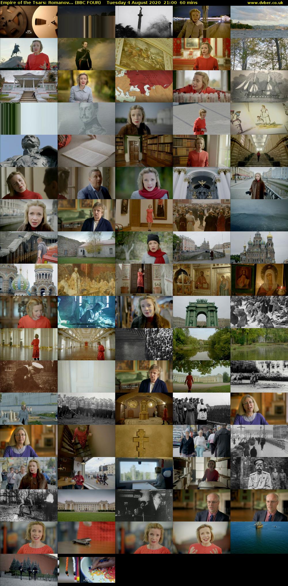 Empire of the Tsars: Romanov... (BBC FOUR) Tuesday 4 August 2020 21:00 - 22:00