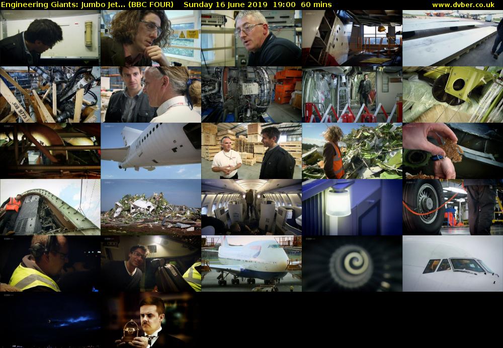 Engineering Giants: Jumbo Jet... (BBC FOUR) Sunday 16 June 2019 19:00 - 20:00