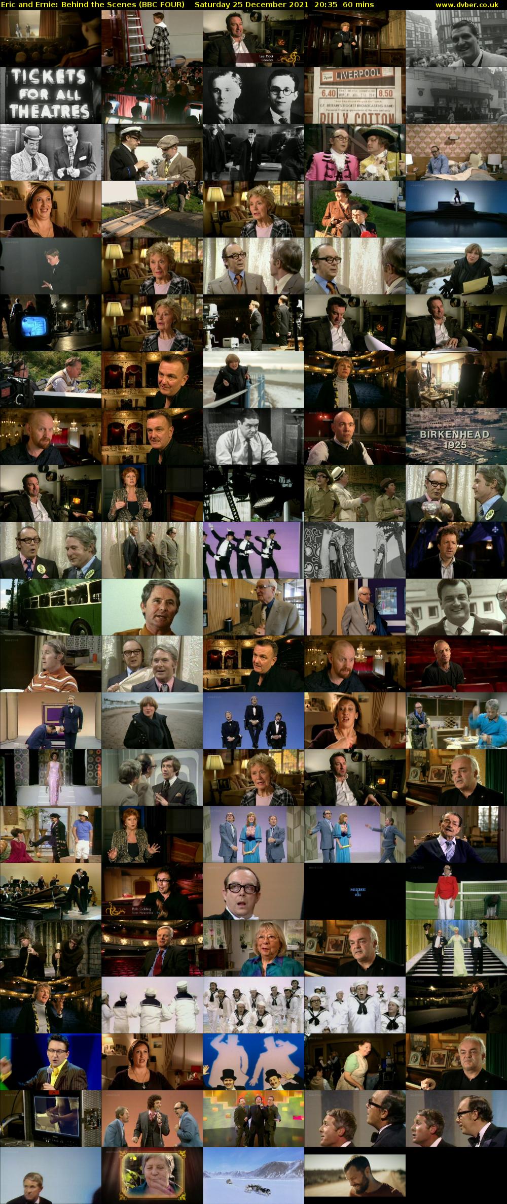Eric and Ernie: Behind the Scenes (BBC FOUR) Saturday 25 December 2021 20:35 - 21:35