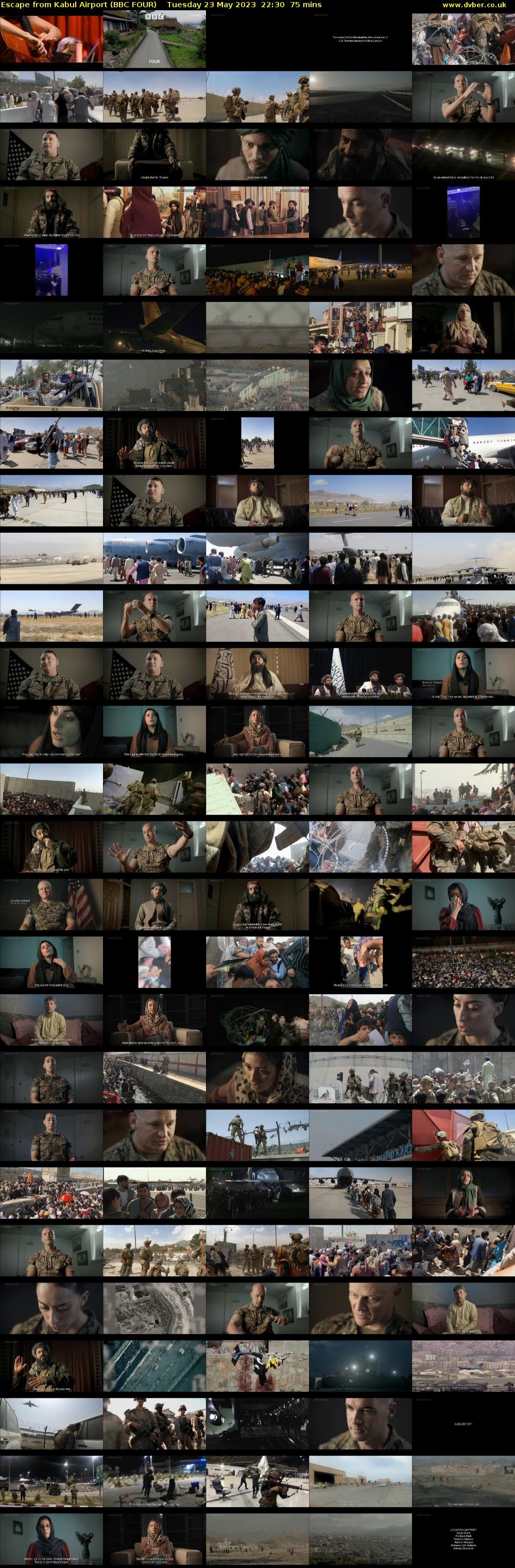 Escape from Kabul Airport (BBC FOUR) Tuesday 23 May 2023 22:30 - 23:45