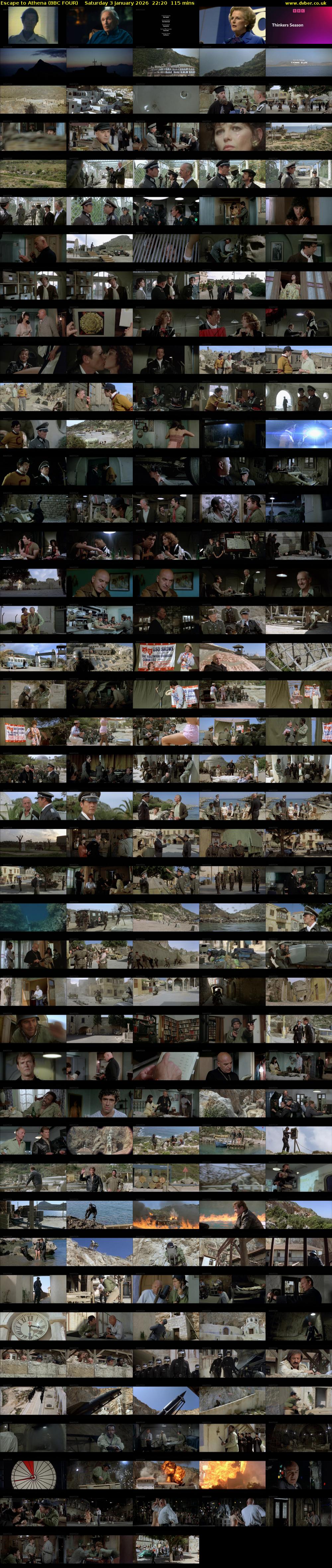 Escape to Athena (BBC FOUR) Saturday 3 January 2026 22:20 - 00:15