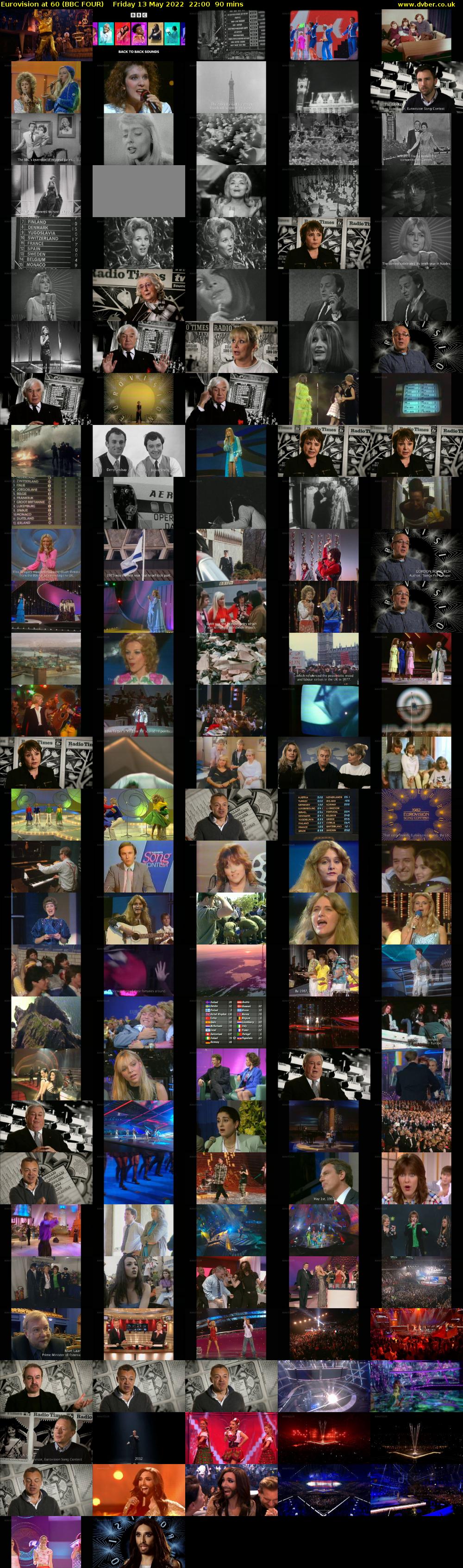 Eurovision at 60 (BBC FOUR) Friday 13 May 2022 22:00 - 23:30