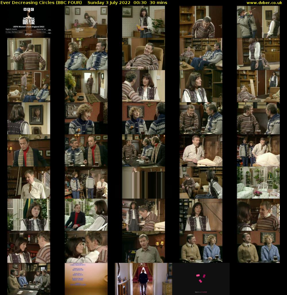 Ever Decreasing Circles (BBC FOUR) Sunday 3 July 2022 00:30 - 01:00