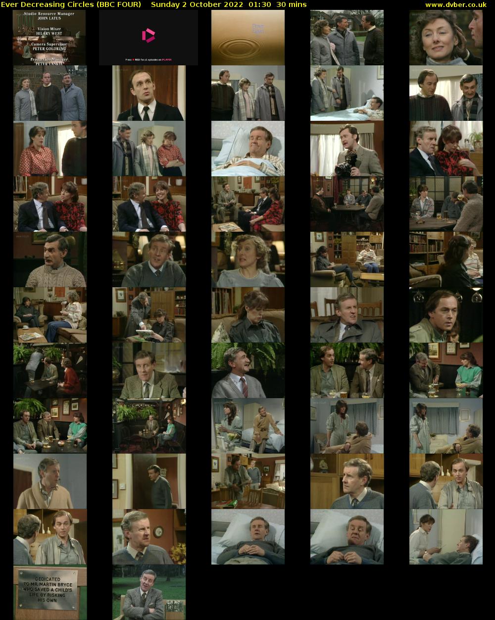 Ever Decreasing Circles (BBC FOUR) Sunday 2 October 2022 01:30 - 02:00