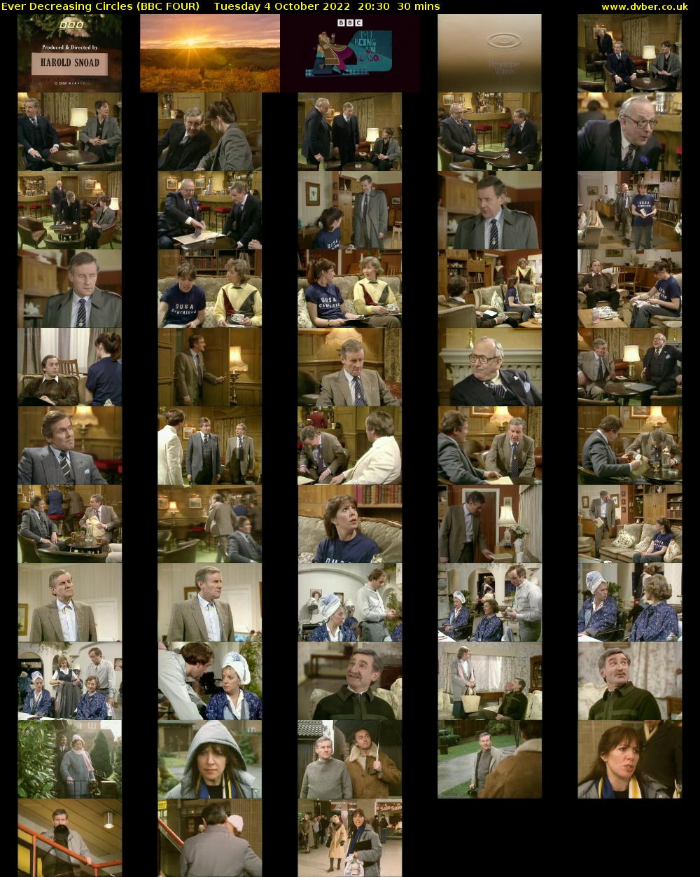 Ever Decreasing Circles (BBC FOUR) Tuesday 4 October 2022 20:30 - 21:00