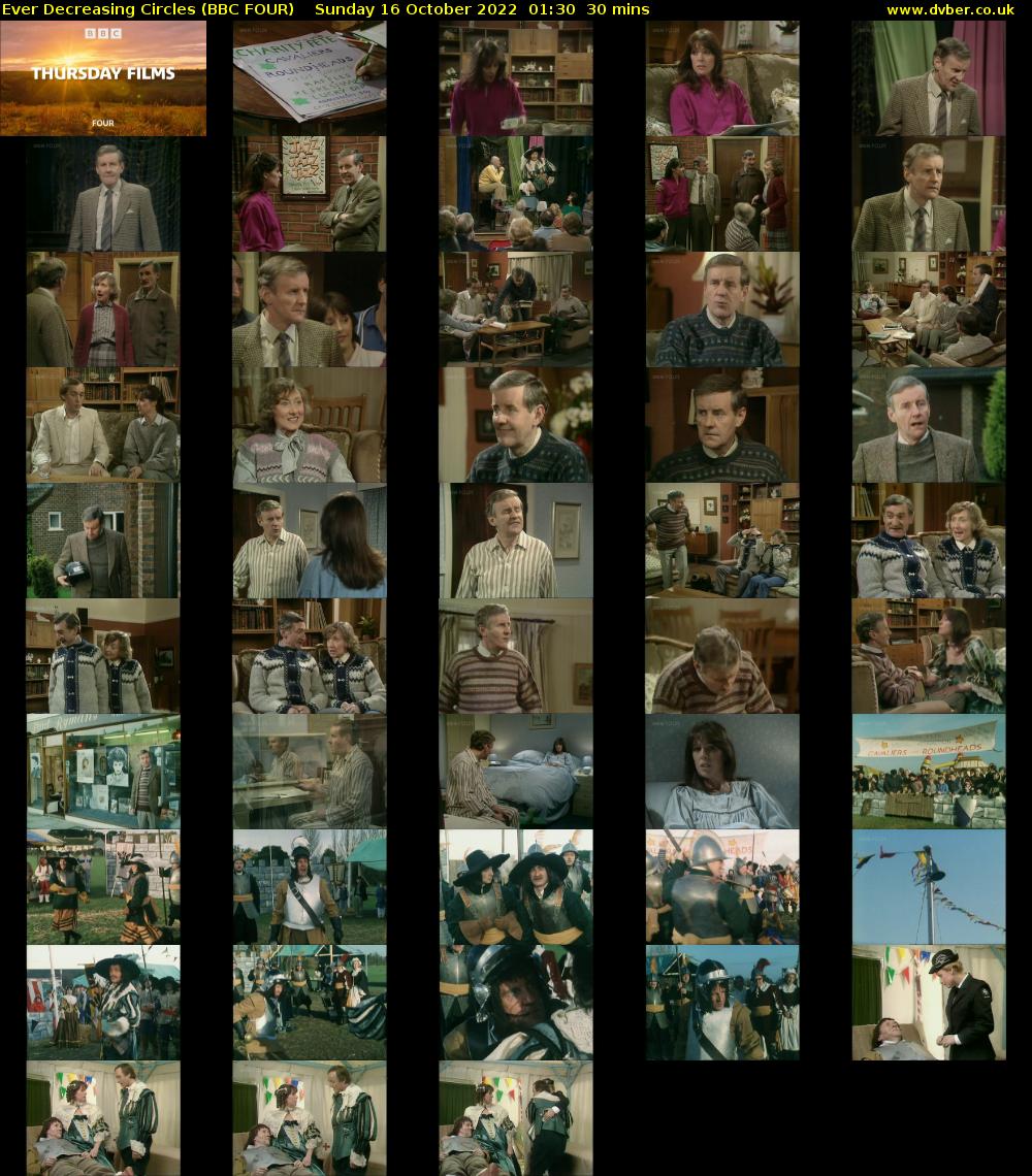 Ever Decreasing Circles (BBC FOUR) Sunday 16 October 2022 01:30 - 02:00