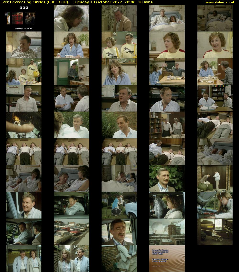 Ever Decreasing Circles (BBC FOUR) Tuesday 18 October 2022 20:00 - 20:30