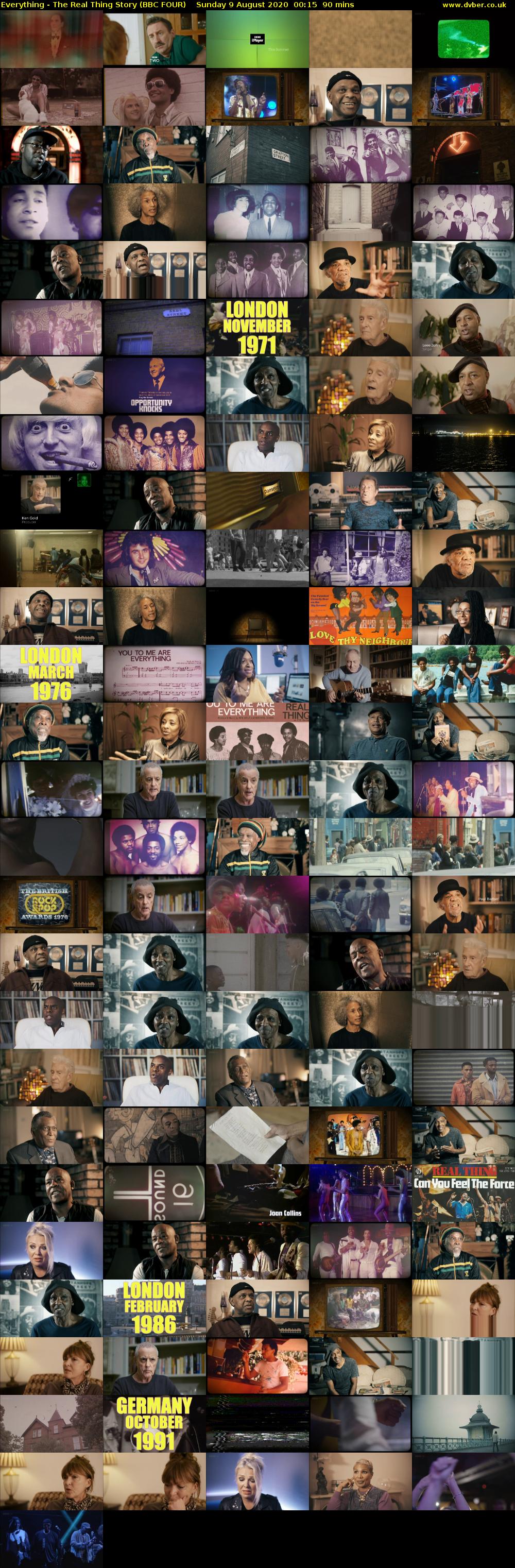 Everything - The Real Thing Story (BBC FOUR) Sunday 9 August 2020 00:15 - 01:45