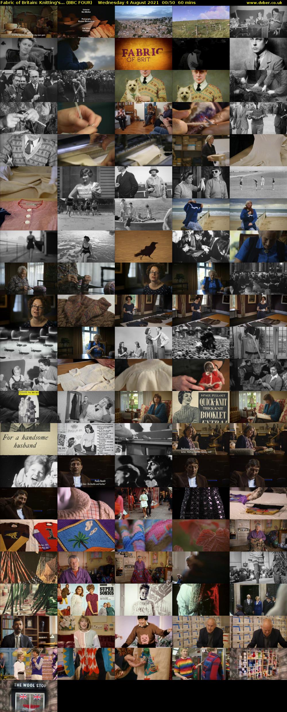 Fabric of Britain: Knitting's... (BBC FOUR) Wednesday 4 August 2021 00:50 - 01:50